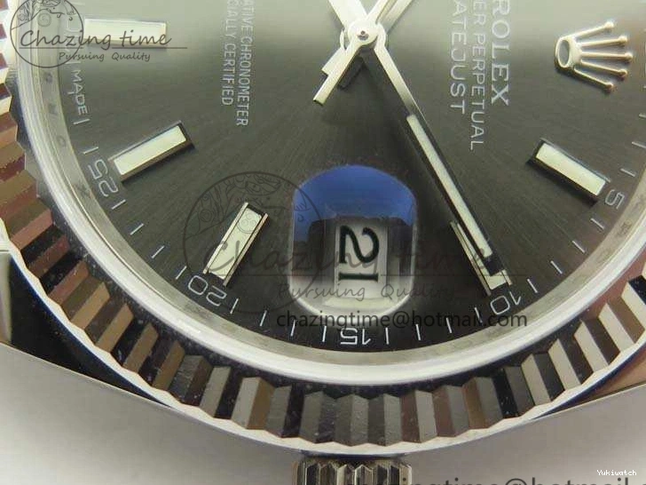 Jubilee New Best Version Stick Markers REF Gray 1:1 Edition Bracelet DateJust Dial SS 126334 A3235 On 0807